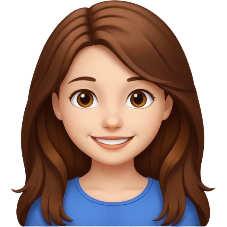 Fille amoureuse avec un sourire niet emoji