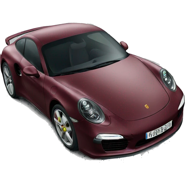 Burgundy porche  emoji