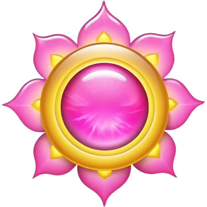 Solar aura pink gold emoji