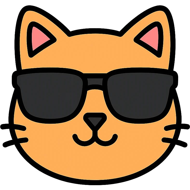 cat wearing sunglasses emoji