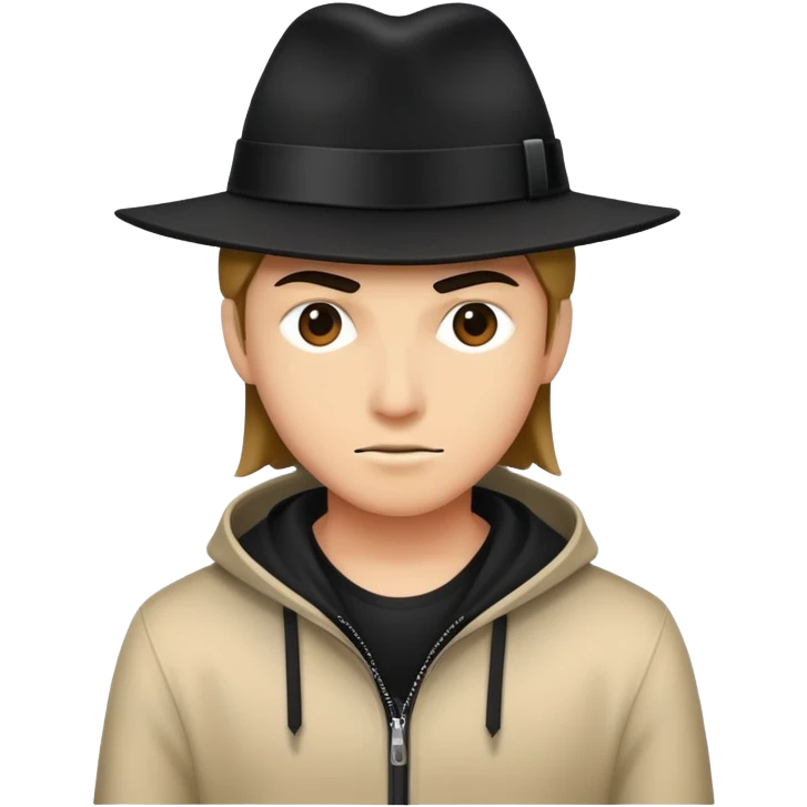 Hacker black hat  emoji