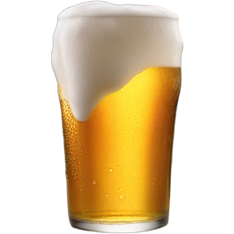 Drinking beer with a majestic background  emoji
