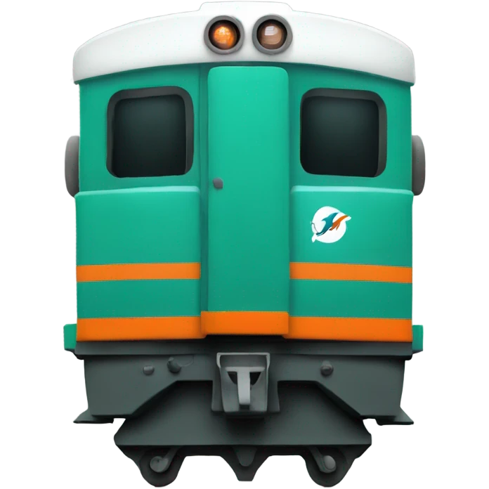 Miami dolphins train emoji