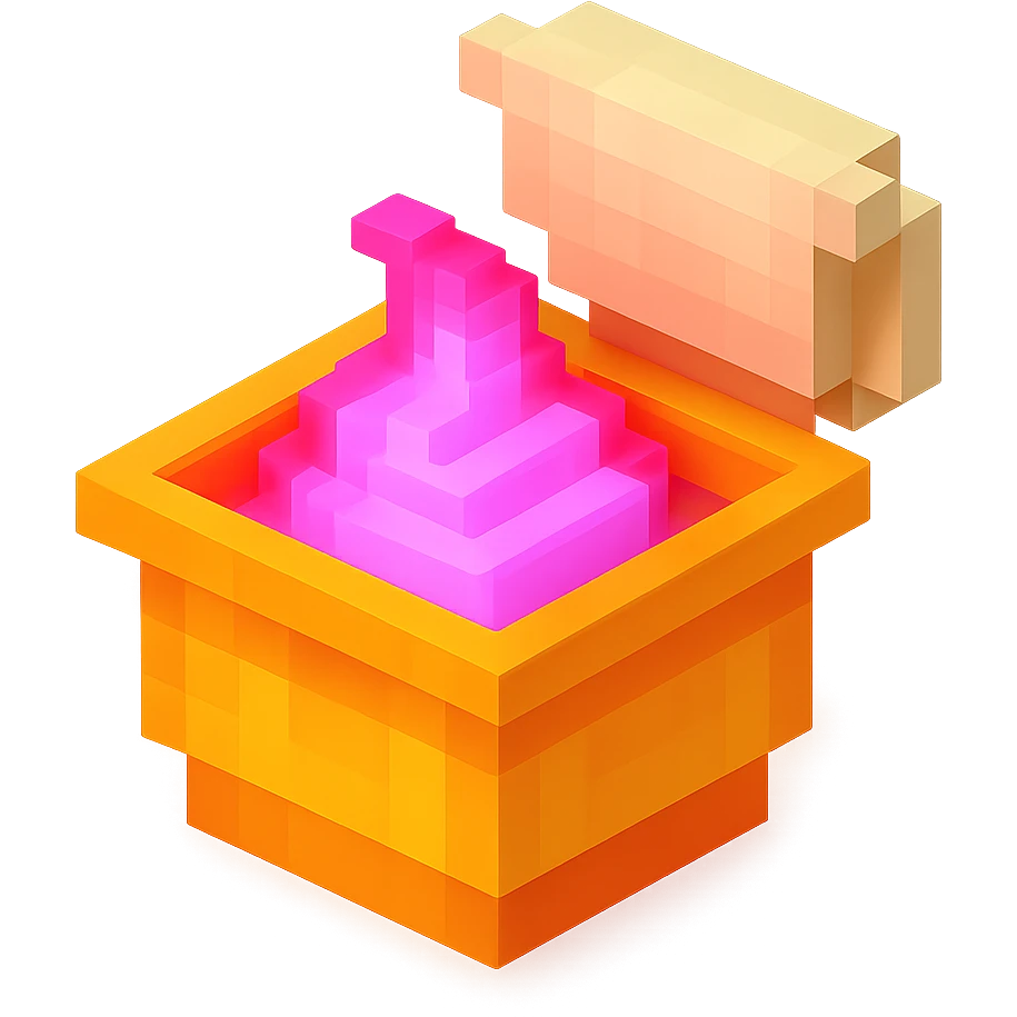 сделай соус из фастфуда розовый светящийся, no background  emoji