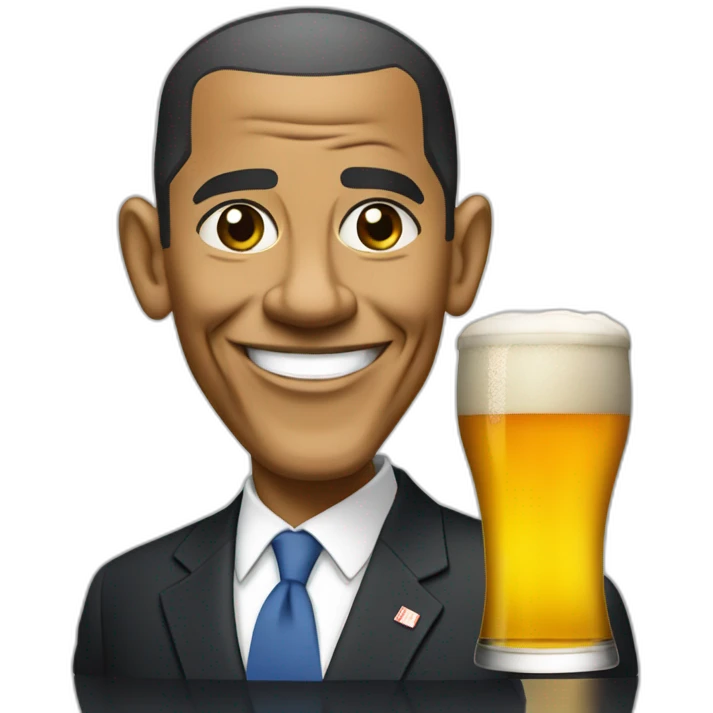 barak obama biere emoji