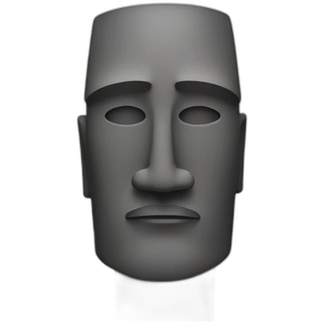 a moai emoji