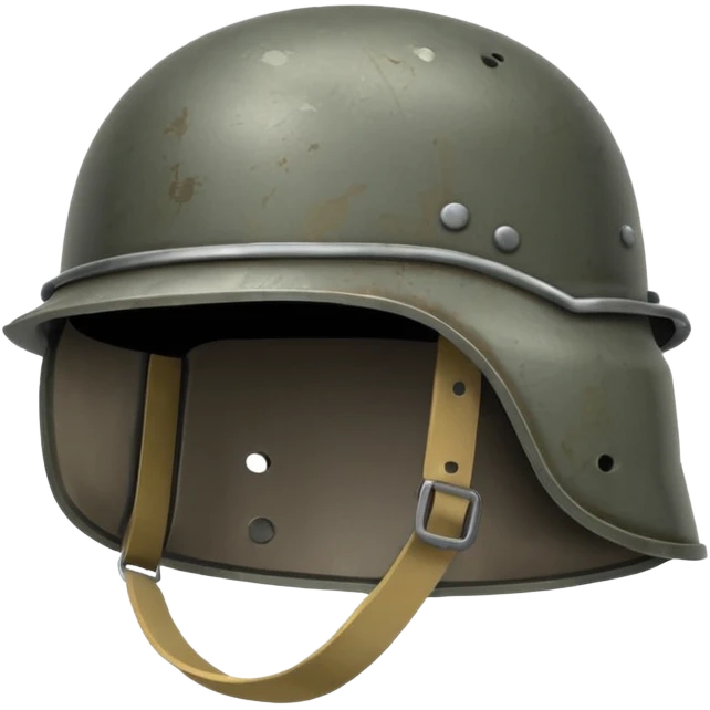 military simple helmet ww emoji