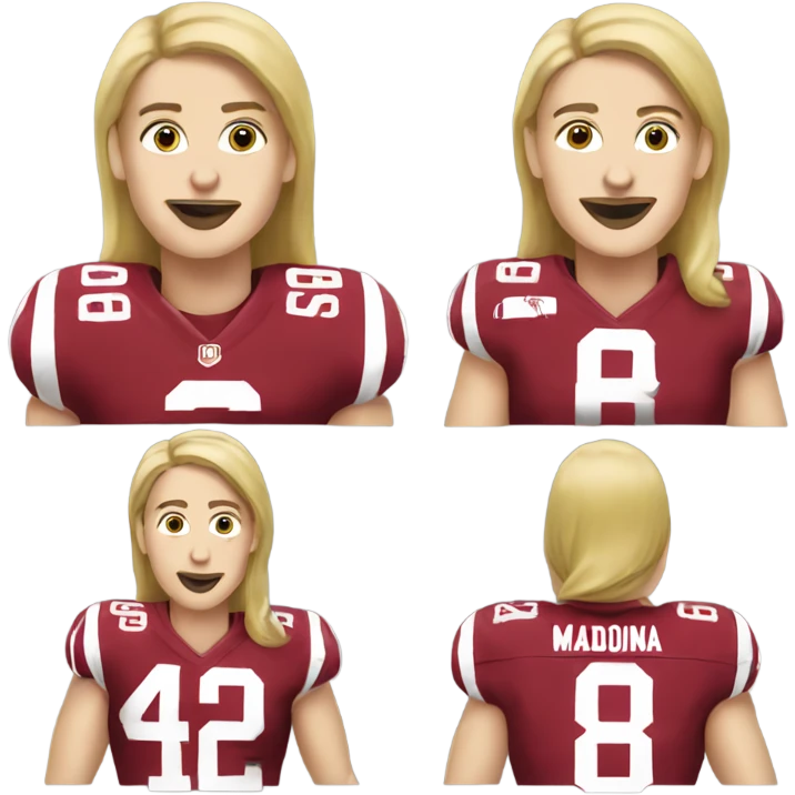 Madonna as an Alabama football fan emoji