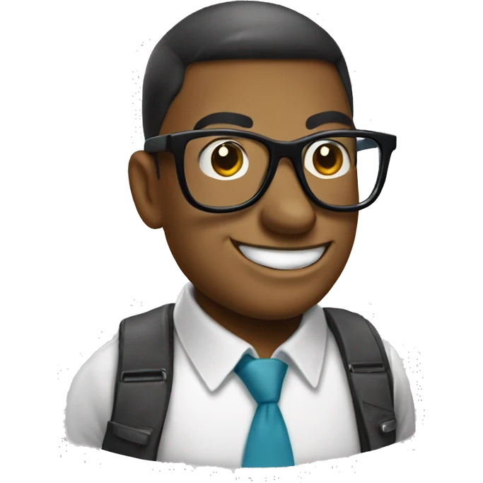 shark with nerd nerd face and glasses emoji