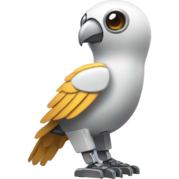 una aguila robot emoji