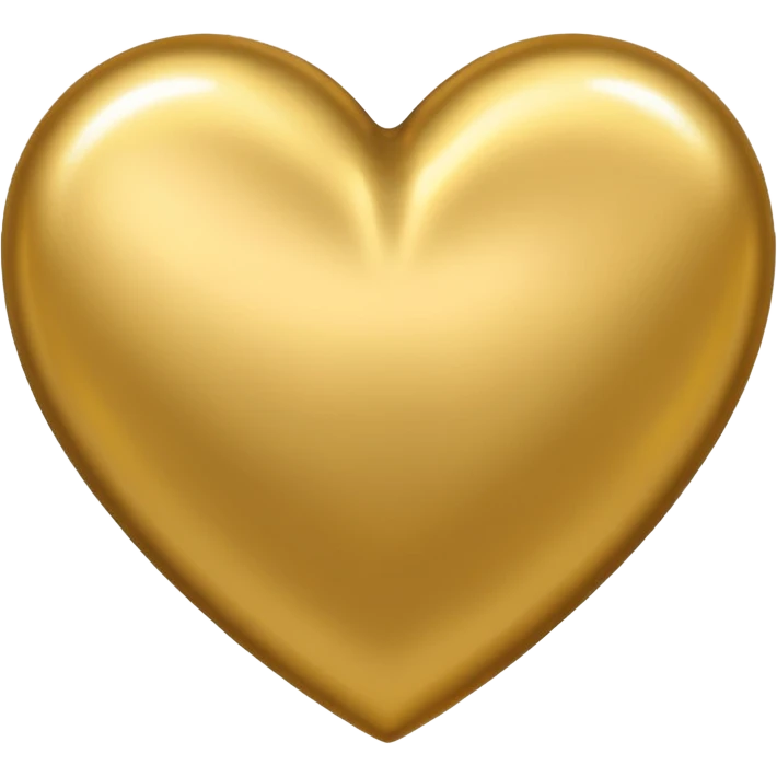 Gold heart emoji