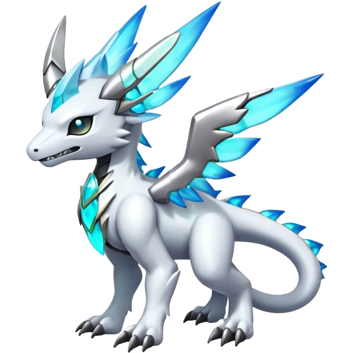 cool edgy cute shiny colorful ethereal legendary godly Archeus-Kyurem-Digimon-Fakemon-animal-hybrid full body emoji