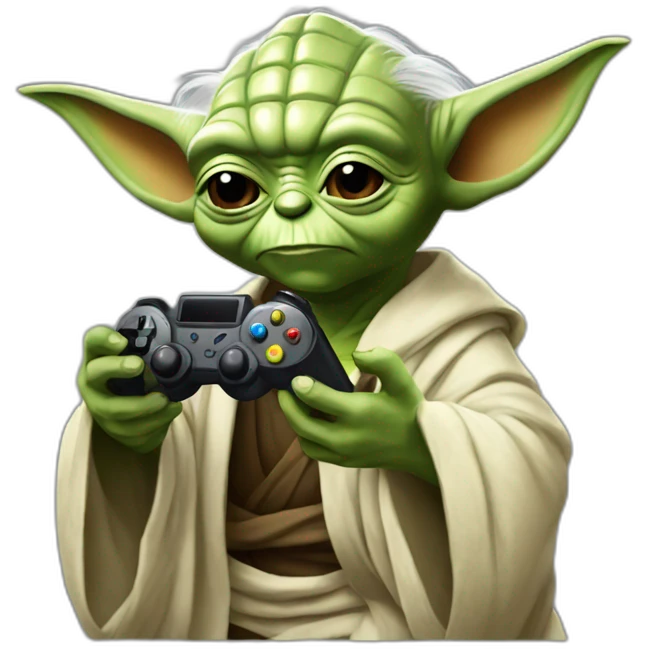 Yoda-playing-videogames emoji