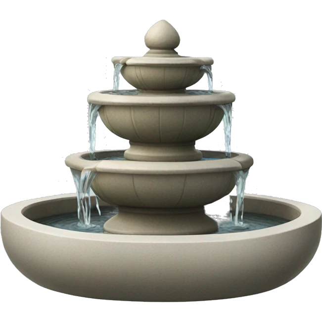 A zen fountain emoji