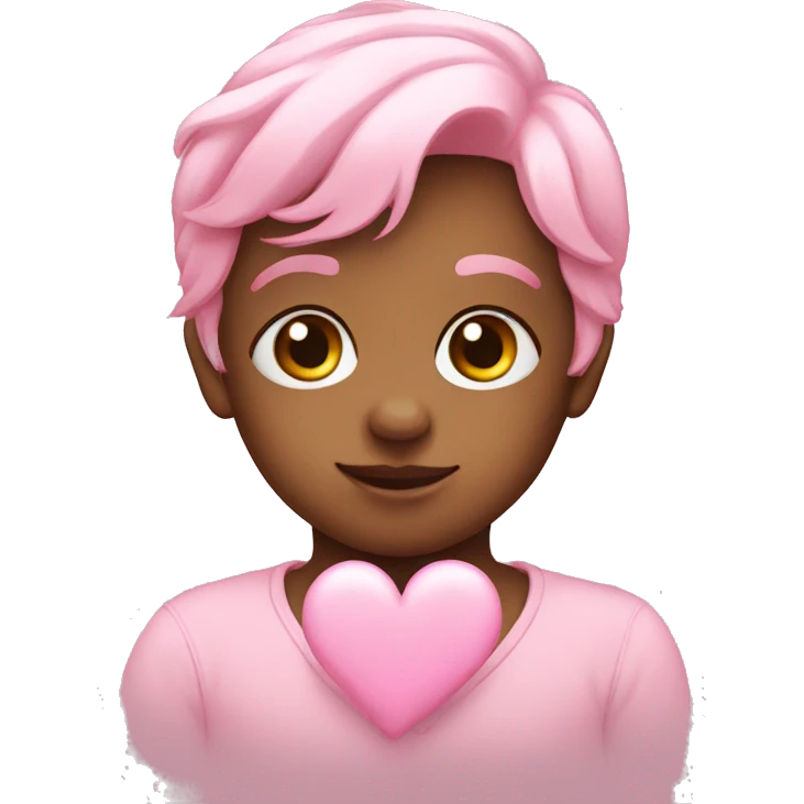 Baby pink heart emoji