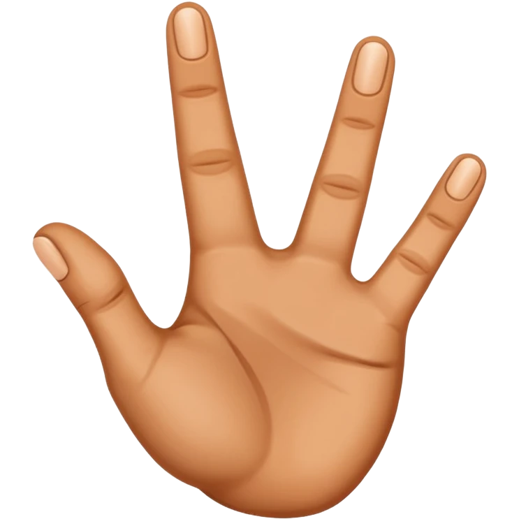drie fingers emoji