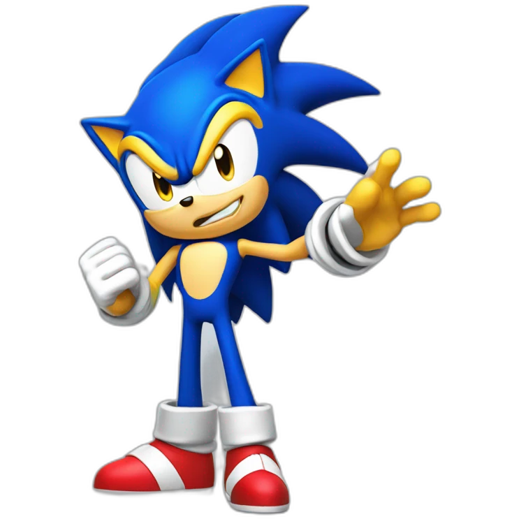 Super sonic mad emoji