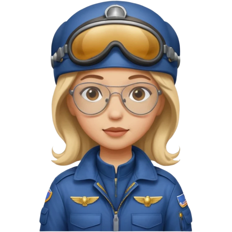 female kid pilots emoji