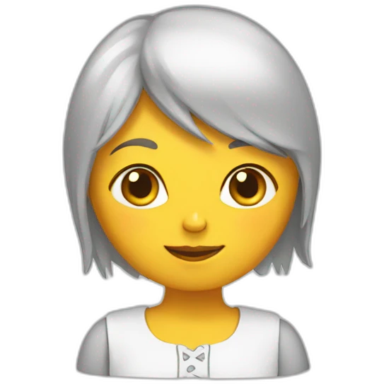 Poule fille emoji