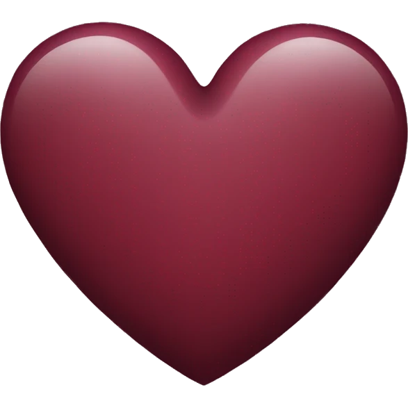 Burgundy heart  emoji