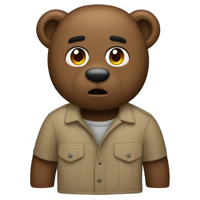 kanye west bear emoji
