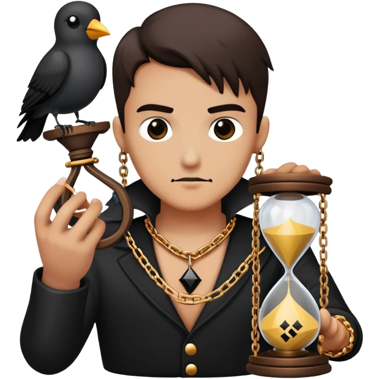 ❤️‍🔥🔗⏳🎲🦹🐦‍⬛ emoji