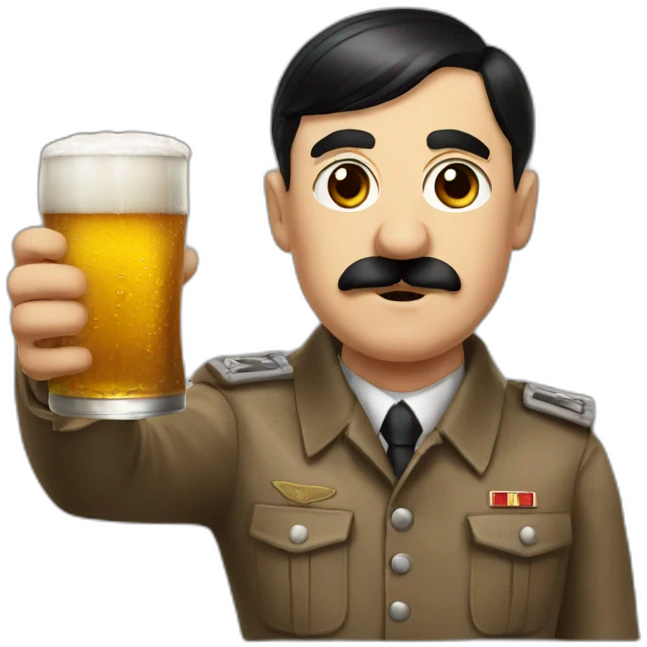 Hitler Drink beer emoji