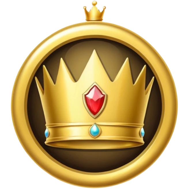A gold badge with a crown for a paid subscription, indicating level 4. emoji