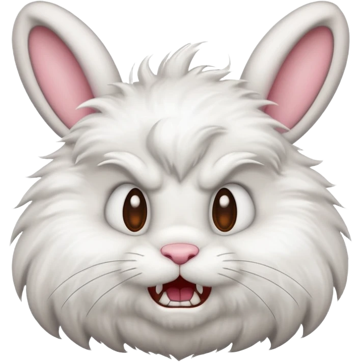 angry bunny cartoon emoji