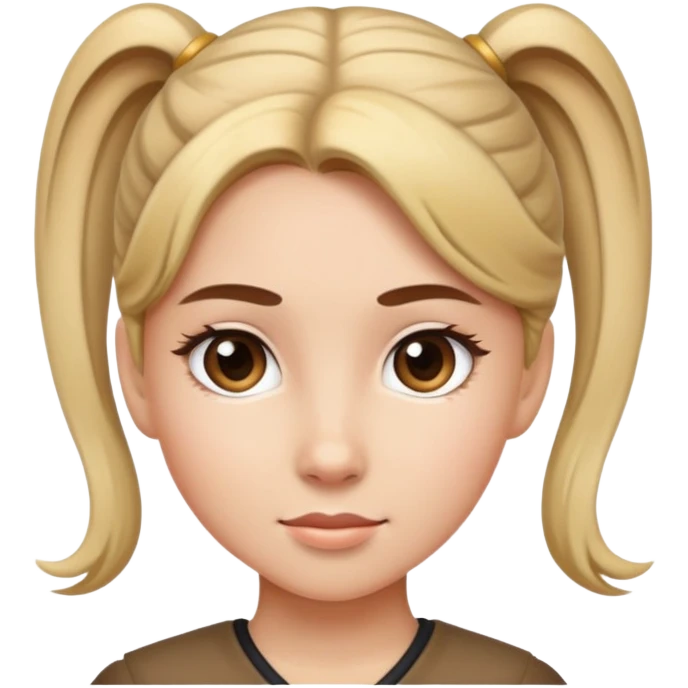 girl with pony tale  emoji