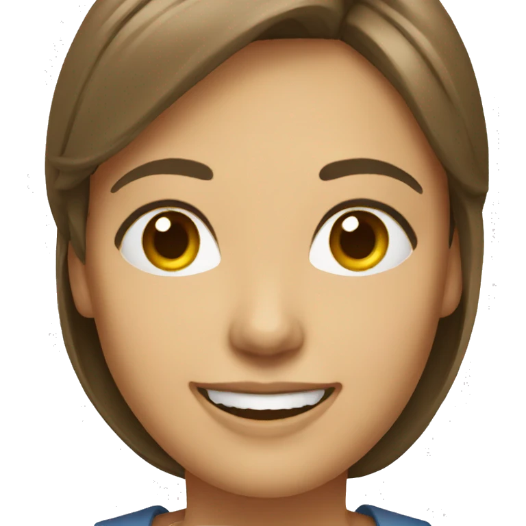Woman smiling  emoji