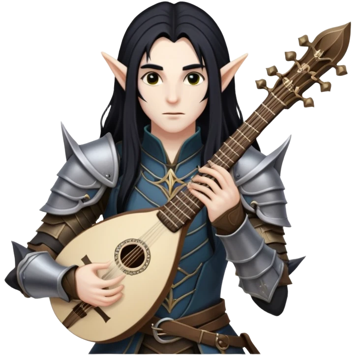 Dark elf bard emoji