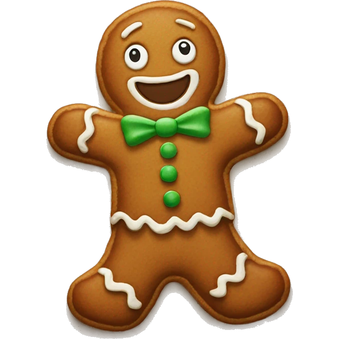 gingerbread man emoji