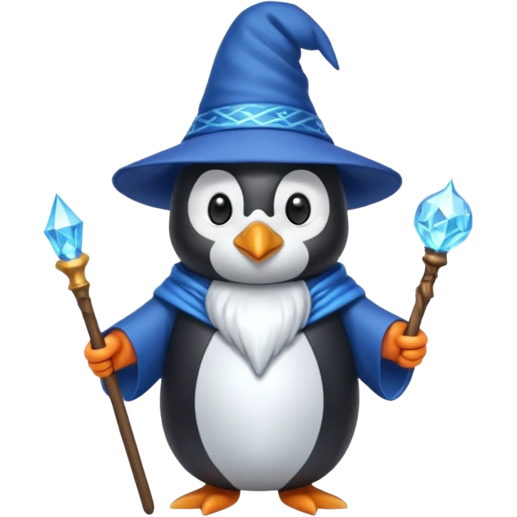 Penguin Wizard emoji