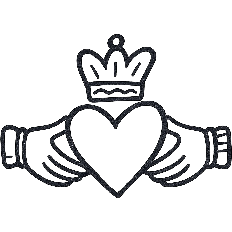 claddagh outline emoji