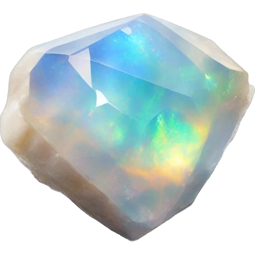 Opal natural crystal emoji