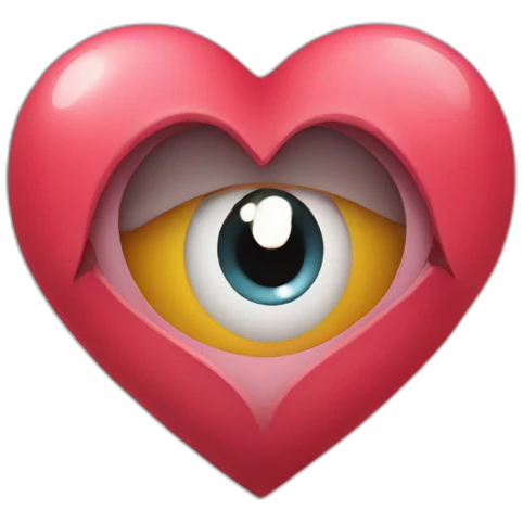 Heart with eyes emoji