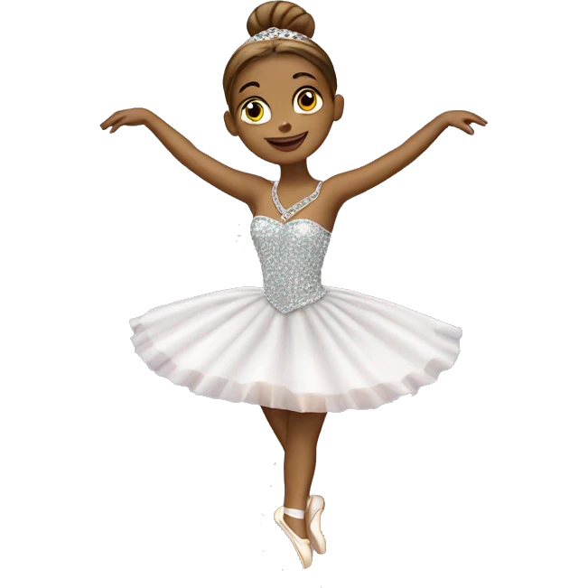 ballerina with diamond necklac emoji
