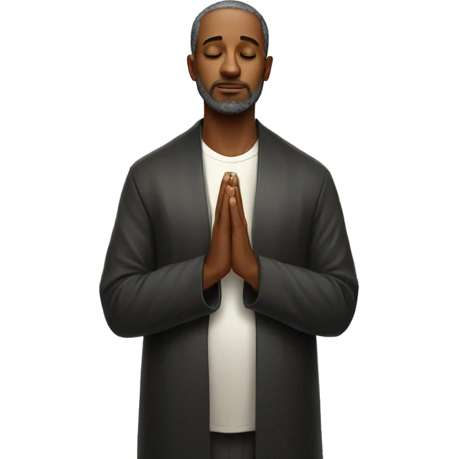 man prays orthodox  emoji