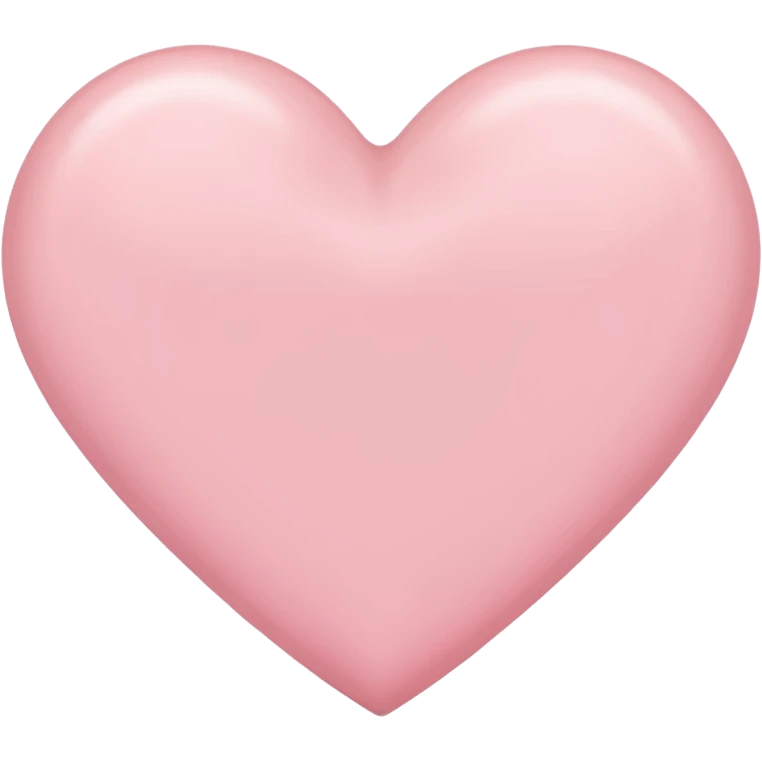 Licht roze hart without face emoji