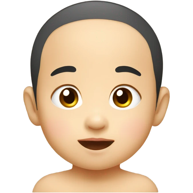 cute asian baby  emoji