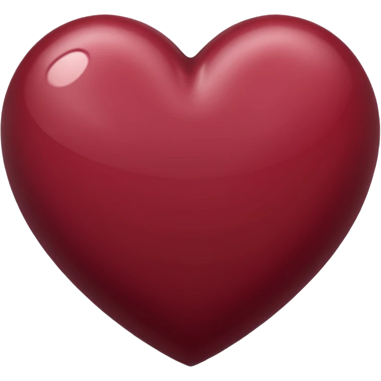 Maroon heart emoji