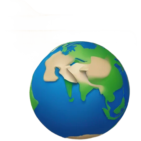 planet earth in front of a manila folder emoji
