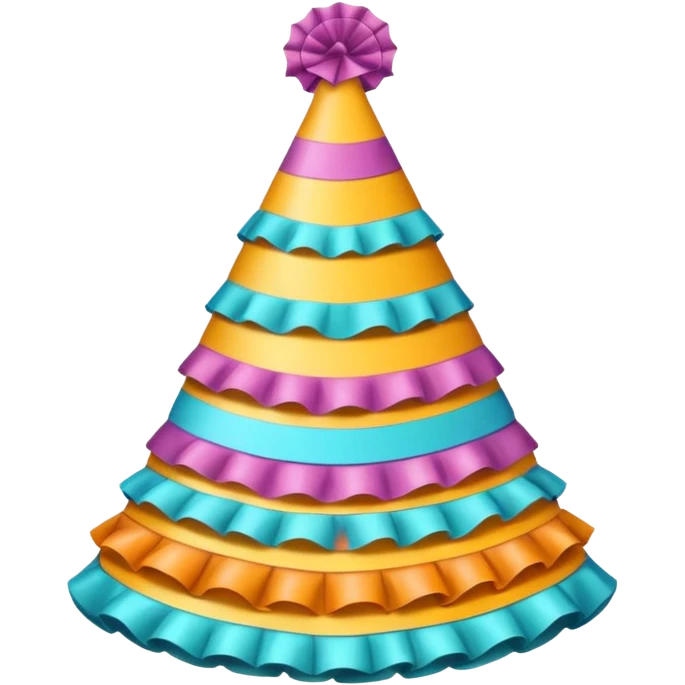 frilly party hat emoji