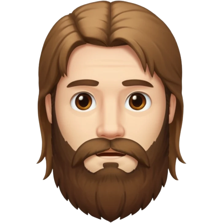 long haired bearded man emoji