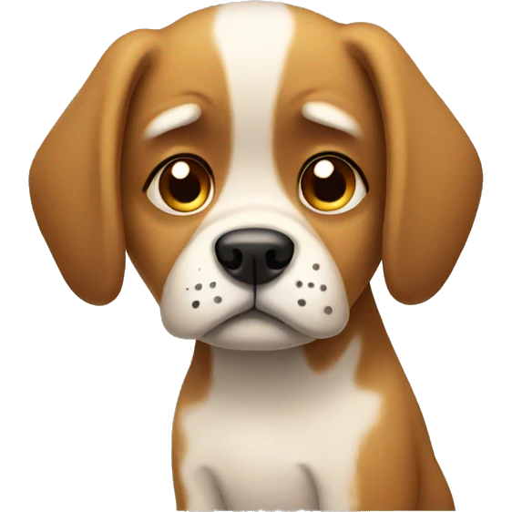 sad dog emoji