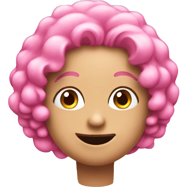 Pink bubbles emoji
