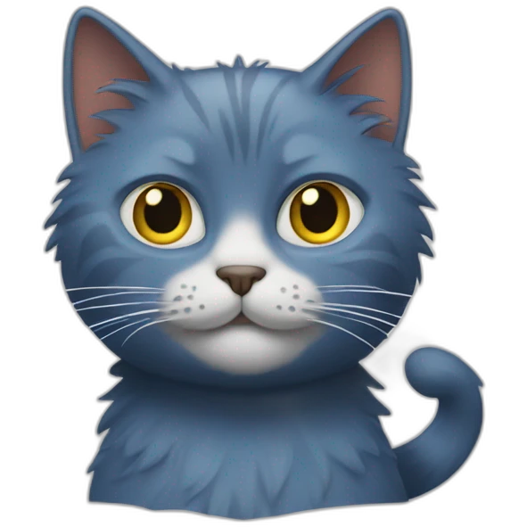 Cat with the hairs of marge simpson emoji