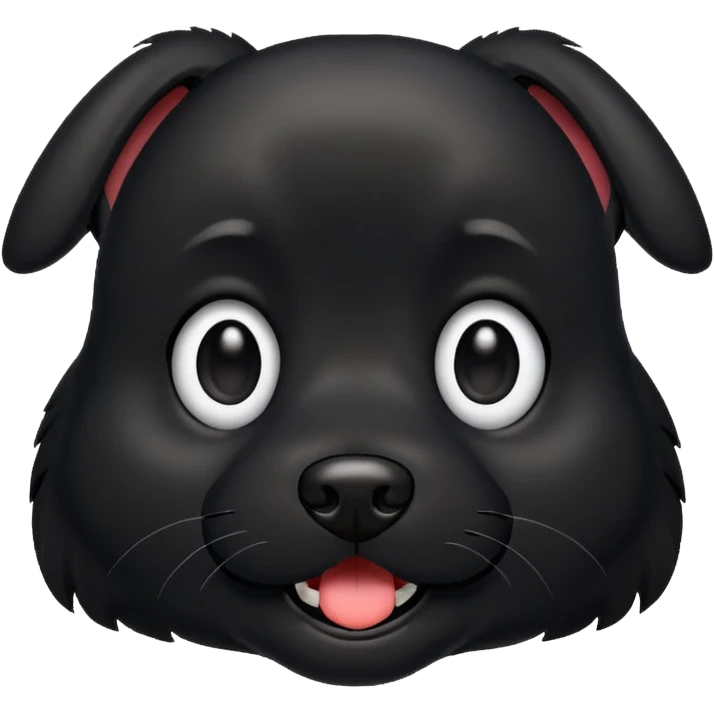 perro negro emoji