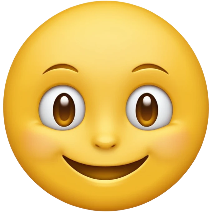 Emoji, yellow round smirking face emoji